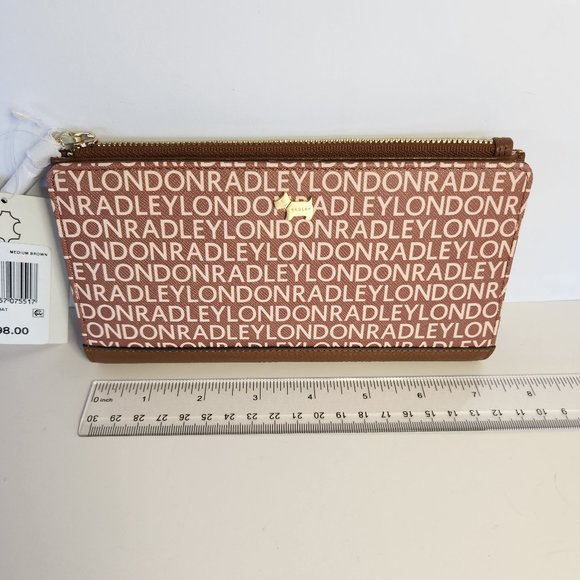 RADLEY London Genuine Leather Bi-Fold Wallet with Bonus Dust Cover - NWT - Picture 7 of 8